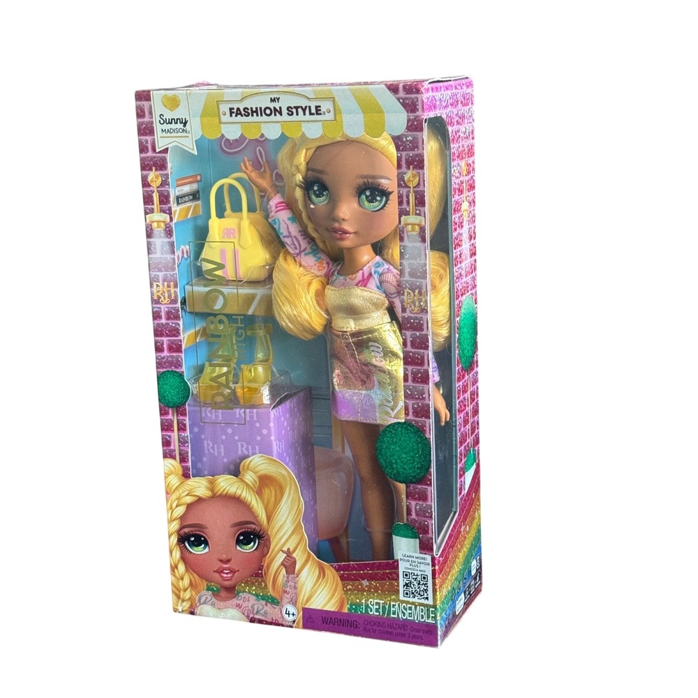 Rainbow High Sunny Madison My Fashion Style Yellow Doll New in Box MGA